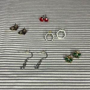 4 variety earrings